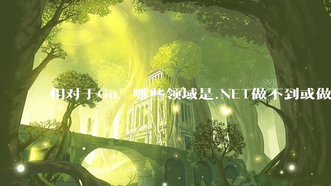 相对于Go，哪些领域是.NET做不到或做不好的?